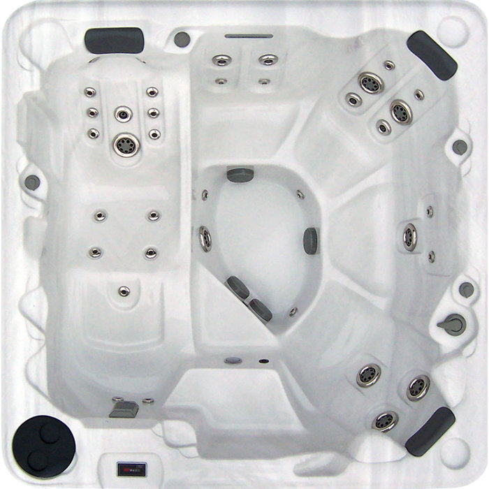 FuturaSpas Futura Spas 6 Person 88 Jet Acrylic Square Hot Tub with